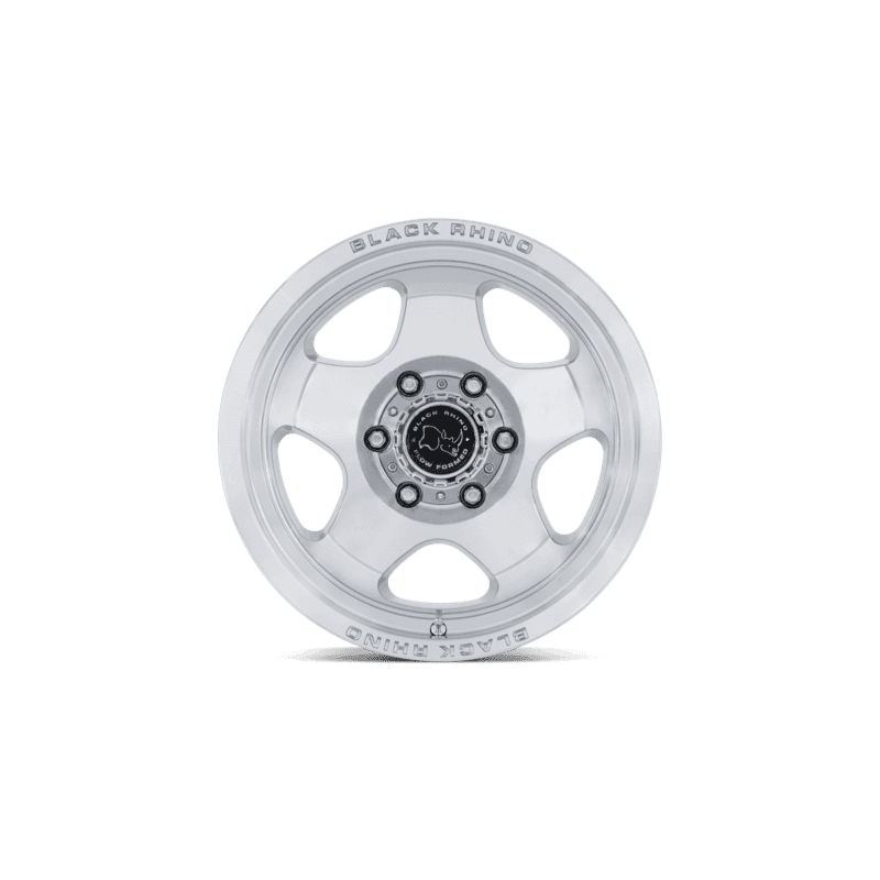 Black Rhino Sol Wheel — 17X8 5X110 +38Mm Gloss Silver With Machined Face 4 SOL 17X8 5X110 72 +38 G-SLV MCH-FC