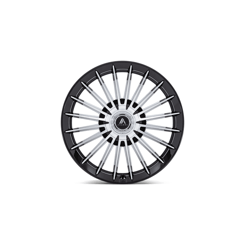 Asanti Black Viceroy Wheel — 22X10.5 5X108/5X114.3 +45Mm Gloss Black With Machined Face 4 VICEROY 22X10.5 5X4.25/4.5 72 +45 BLK-MC