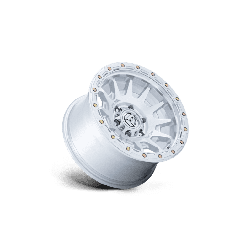 Fuel Off-Road Fortress Wheel — 17X8.5 6X135 +25Mm Gloss Silver With Machined Face 3 FORTRESS 17X8.5 6X135 87 +25 G-SLV-MCH