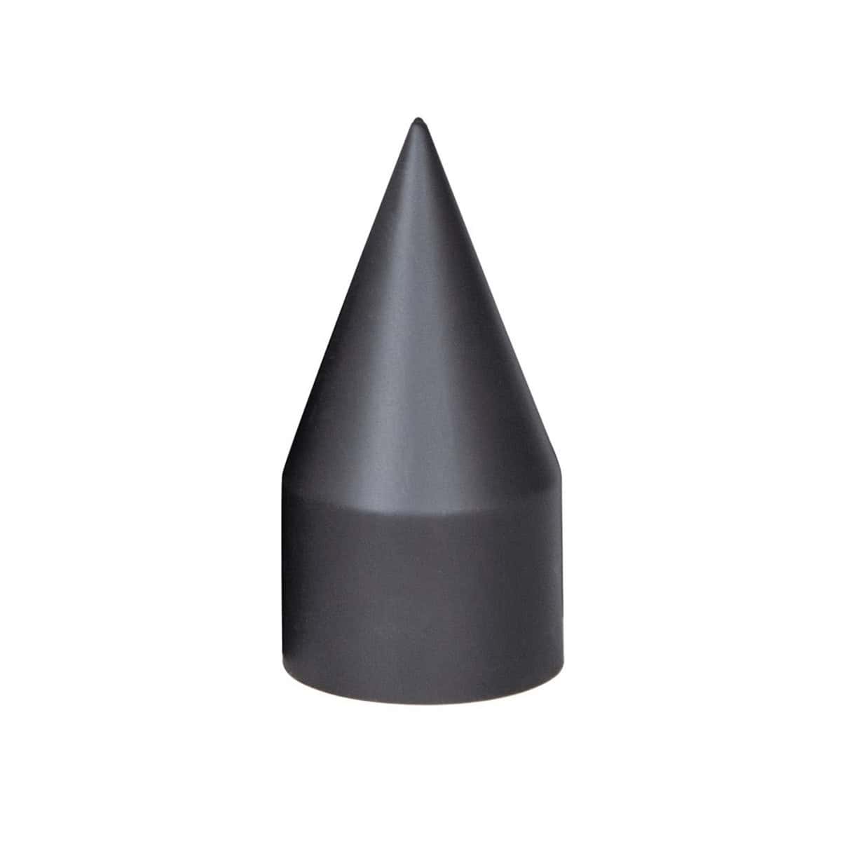 33mm x 4-1/8" Matte Black Spike Nut Cover - Thread-On
