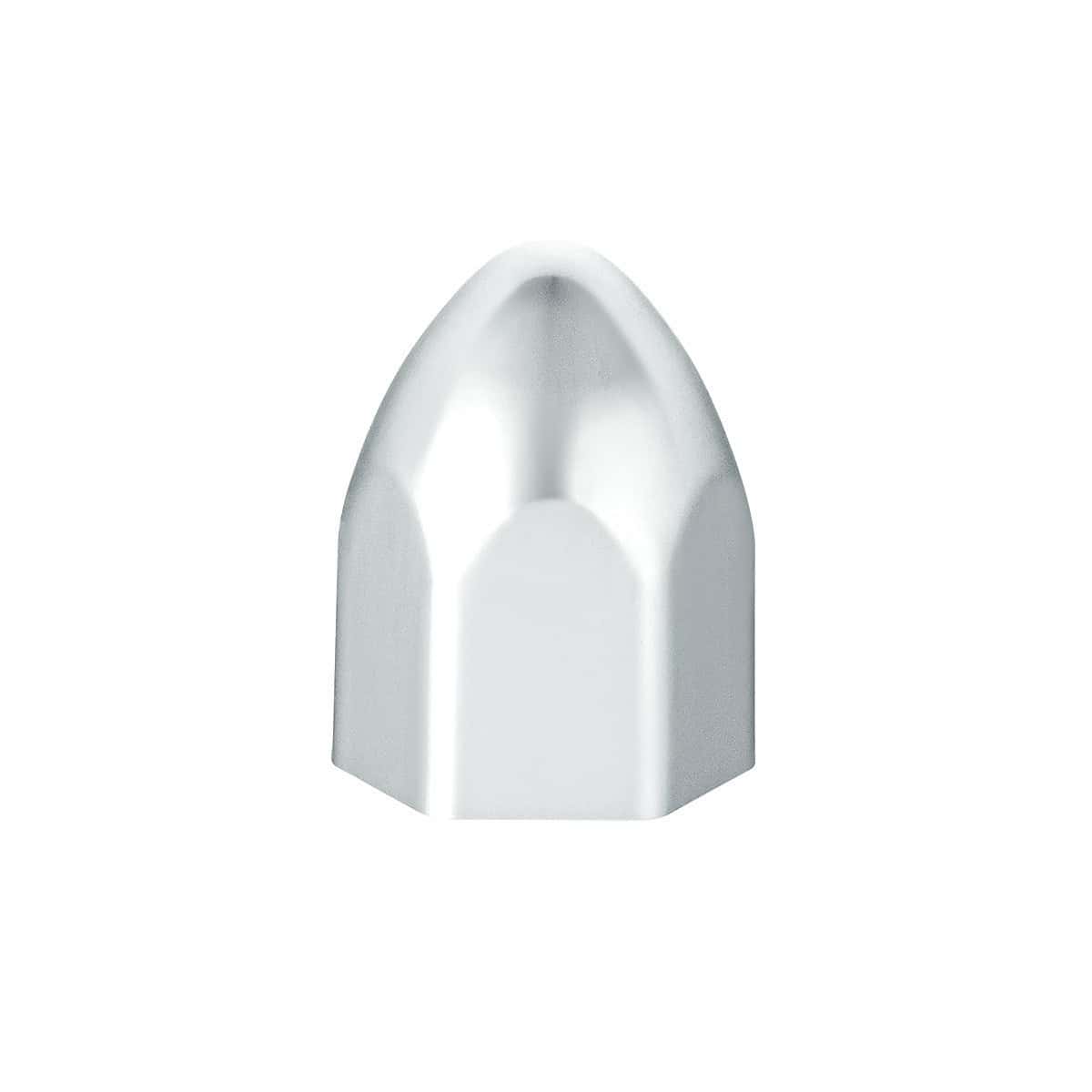 3/4" x 15/16" Chrome Plastic Bullet Nut Covers - Push-On