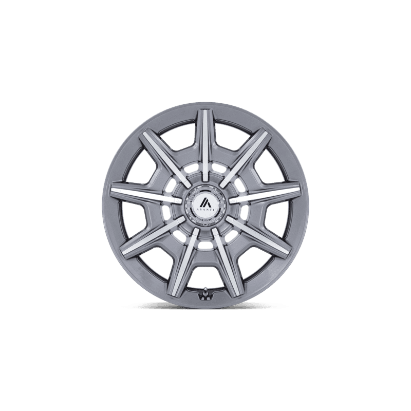 Asanti Black Esquire Wheel — 22X9 5X112/5X120 +27Mm Gloss Anthracite Bright Machined 4 ESQUIRE 22X10.5 5X112/120 +38 G-ANTH MCH