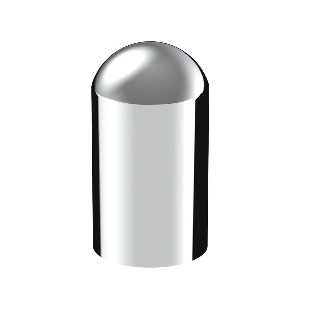 33mm X 3-3/4" Chrome Plastic Dome Thread-On Nut Covers