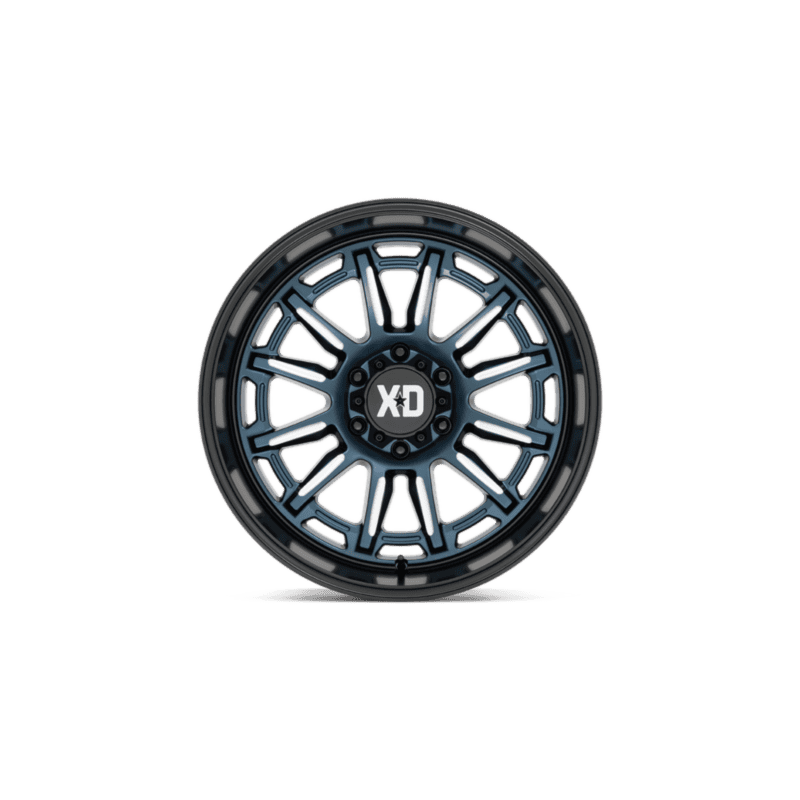 Xd Series Phoenix Wheel — 20X10 5X127 -18Mm Metallic Blue Milled With Black Lip 4 XD865 20X10 5X5.0 BLUE-MILL BLK-LP -18MM