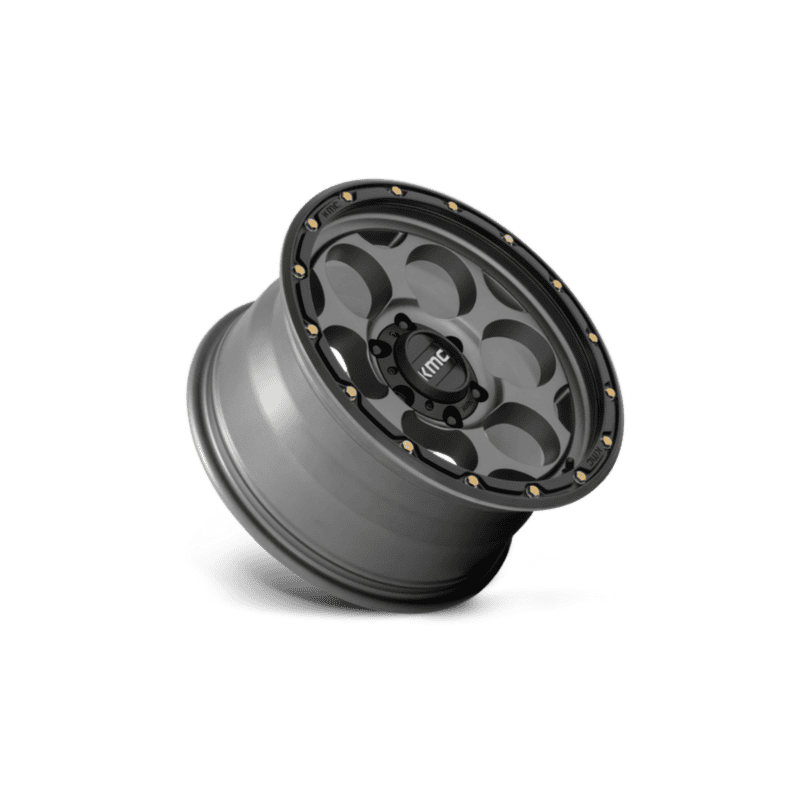 Kmc Dirty Harry Wheel — 17X8.5 6X139.7 +0Mm Satin Gray With Black Lip 3 KM541 17X8.5 6X5.5 S-GRY BLK-LP 00MM