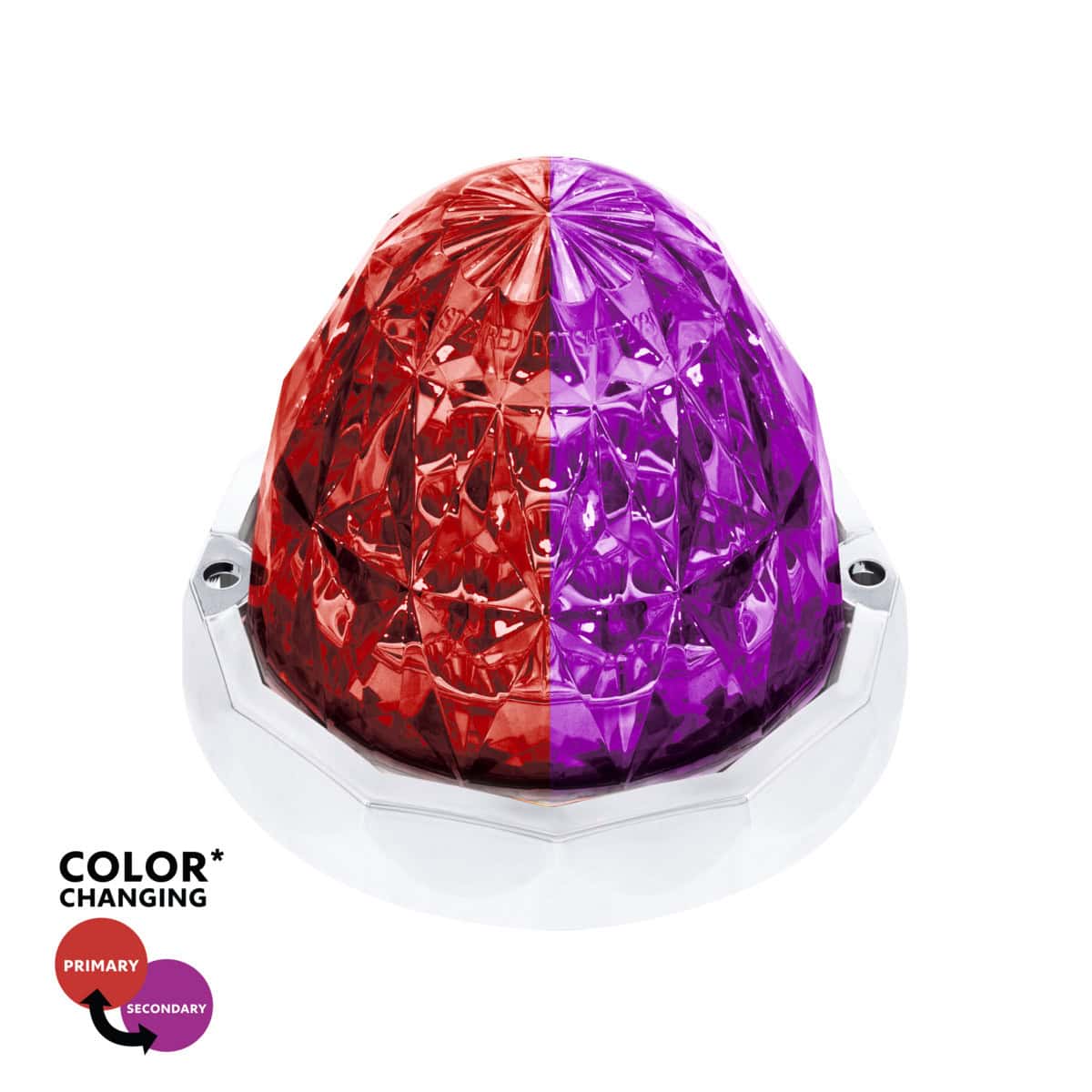 Home 69 Double Fury Crystal Watermelon Light Kit – Red & Purple LEDs / Clear Lens