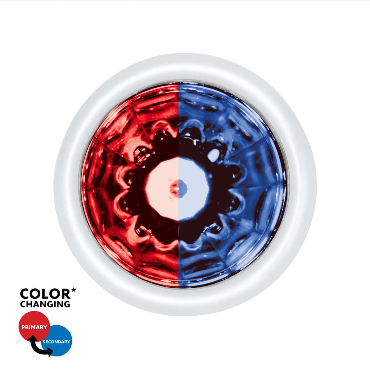 Home 61 Double Fury UltraBurst 9 LED Dual Function Watermelon Light – Red/Blue