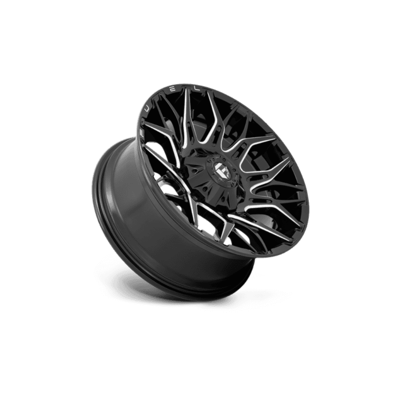 Fuel Off-Road Twitch Wheel — 20X9 8X180 +1Mm Glossy Black Milled 3 TWITCH 20X9 8X180 124.3 NBL 01MM