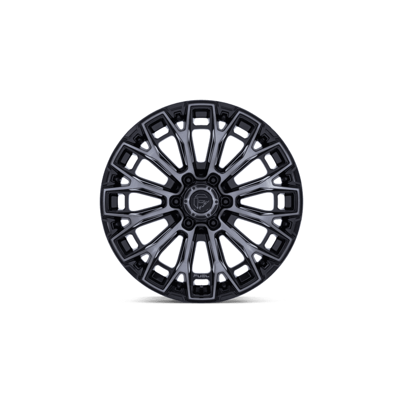 Fuel Off-Road Trax Wheel — 20X9 8X180 +1Mm Gloss Black Machined Face Dark Tint Clear Coat 4 TRAX 20X9 8X180 124 +1 G-BLK MF-DTCC