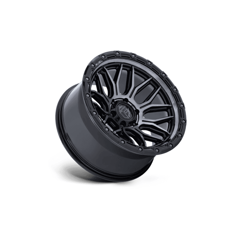 Fuel Off-Road Surge Wheel — 18X9 8X180 +1Mm Gloss Black Machined With Gtcc 3 SURGE 18X9 8X180 124 +1 G-BLK-MCH-GTCC