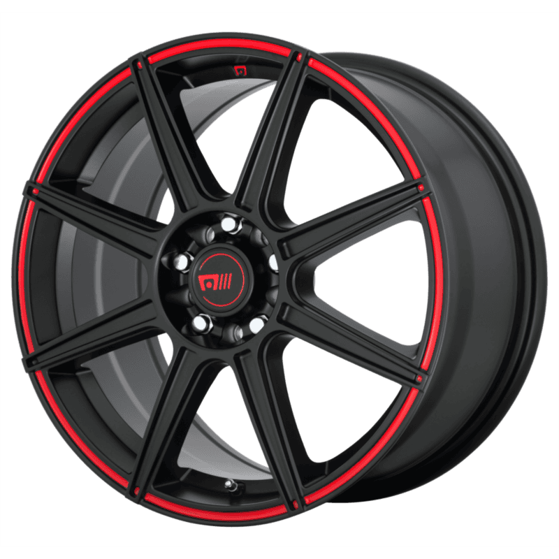 MR142 17X7 4X100/4.25 S-BLK RED 40MM