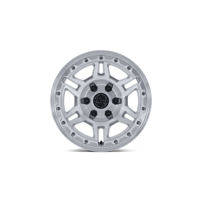 Black Rhino Vanguard Wheel — 17X8 6X114.3 +32Mm Gloss Silver With Machined Face 4 VANGUARD 17X8 6X4.5 66 +32 G-SLV MCH-FC