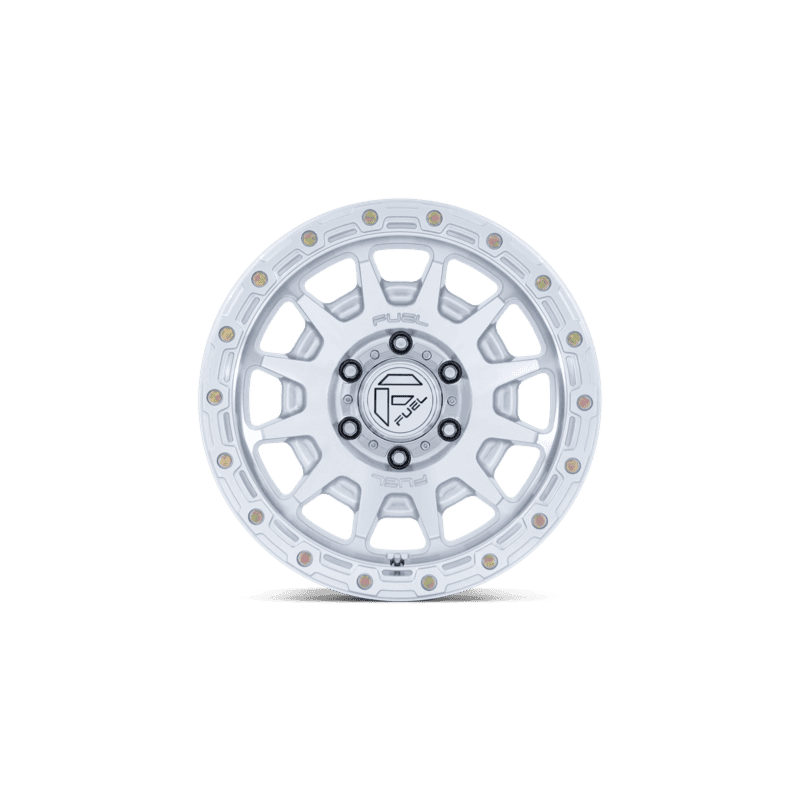 Fuel Off-Road Fortress Wheel — 17X8.5 6X135 +25Mm Gloss Silver With Machined Face 4 FORTRESS 17X8.5 6X135 87 +25 G-SLV-MCH