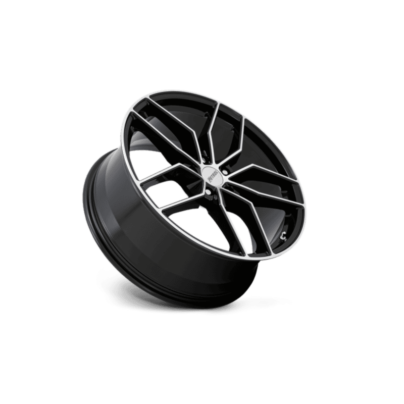 Petrol P5C Wheel — 17X8 5X108 +40Mm Gloss Black With Machined Cut Face 3 P5C 17X8 5X4.25 72.1 +40 G-BLK-MACH