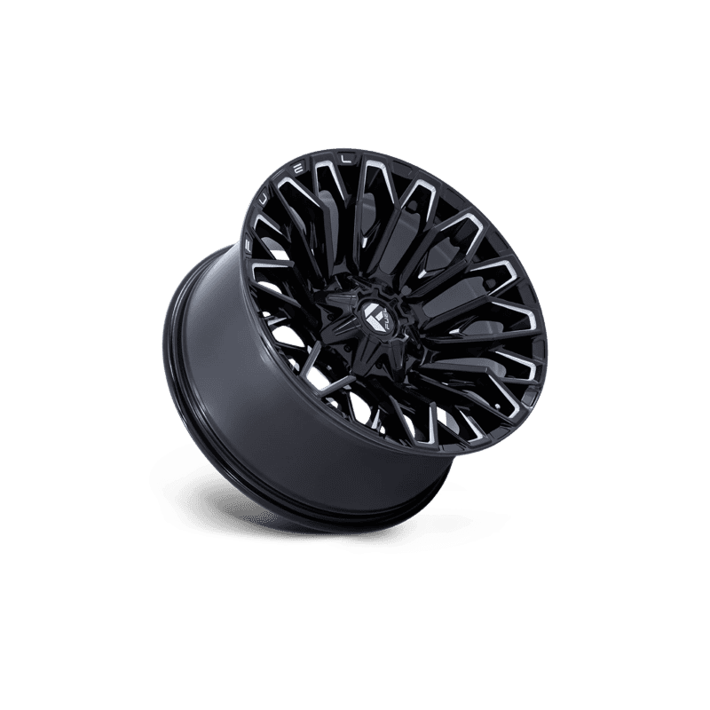 Fuel Off-Road Strike Wheel — 20X10 6X135/6X139.7 -18Mm Gloss Black Milled 3 STRIKE 20X10 6X135/5.5 106 -18 GBLK MILL