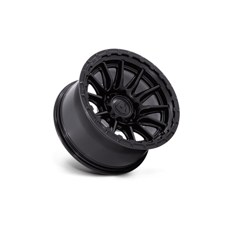 Fuel Off-Road Piston Wheel — 20X9 6X139.7 +1Mm Blackout With Gloss Black Lip 3 PISTON 20X10 6X5.5 106 -18 BLK-OUT GB-LP