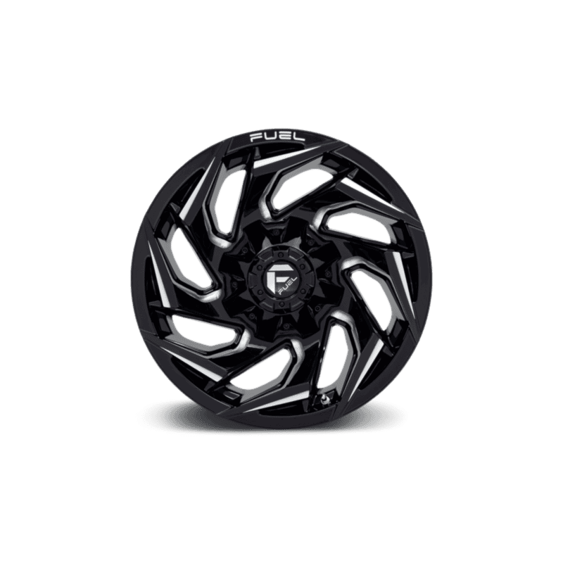 Fuel Off-Road Reaction Wheel — 17X9 5X114.3/5X127 -12Mm Gloss Black Milled 4 REACTION 17X9 5X4.5/5.0 78 NBL -12MM
