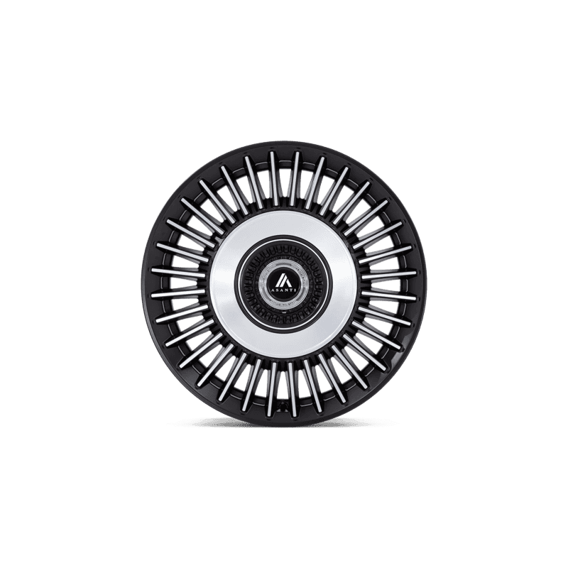 Asanti Black Tiara Wheel — 20X10.5 5X112/5X120 +38Mm Satin Black Bright Machined Face 4 TIARA 20X10.5 5X112/120 74 +38 SBLK MCH