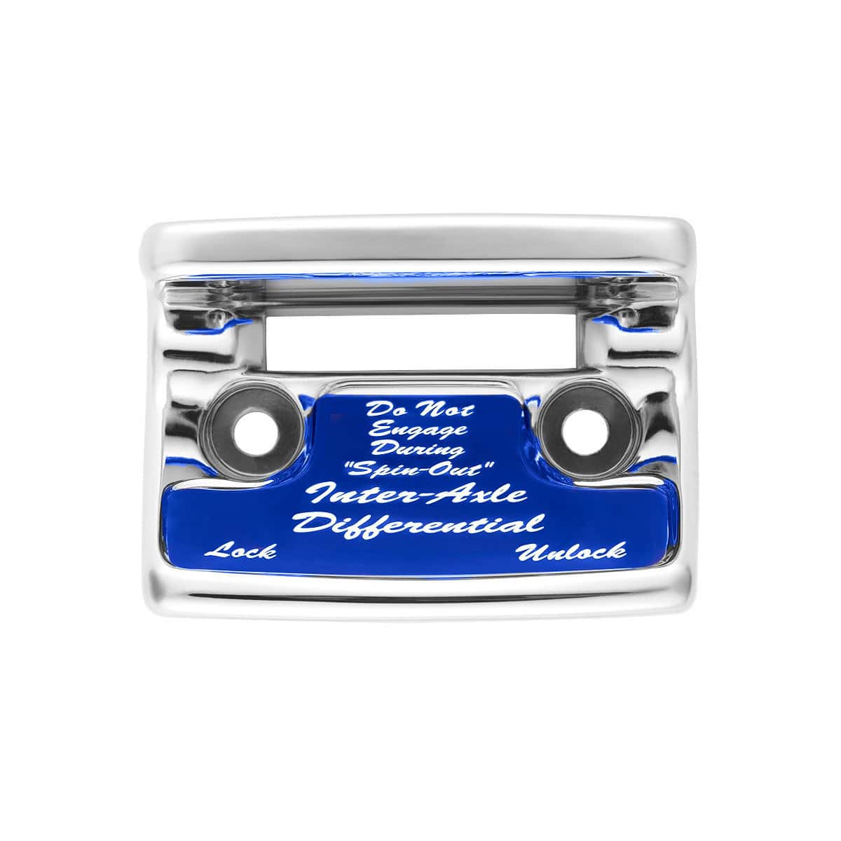 Chrome Plastic Axle/Differential Switch Guard With Glossy Sticker For 1990-2010 Freightliner Classic