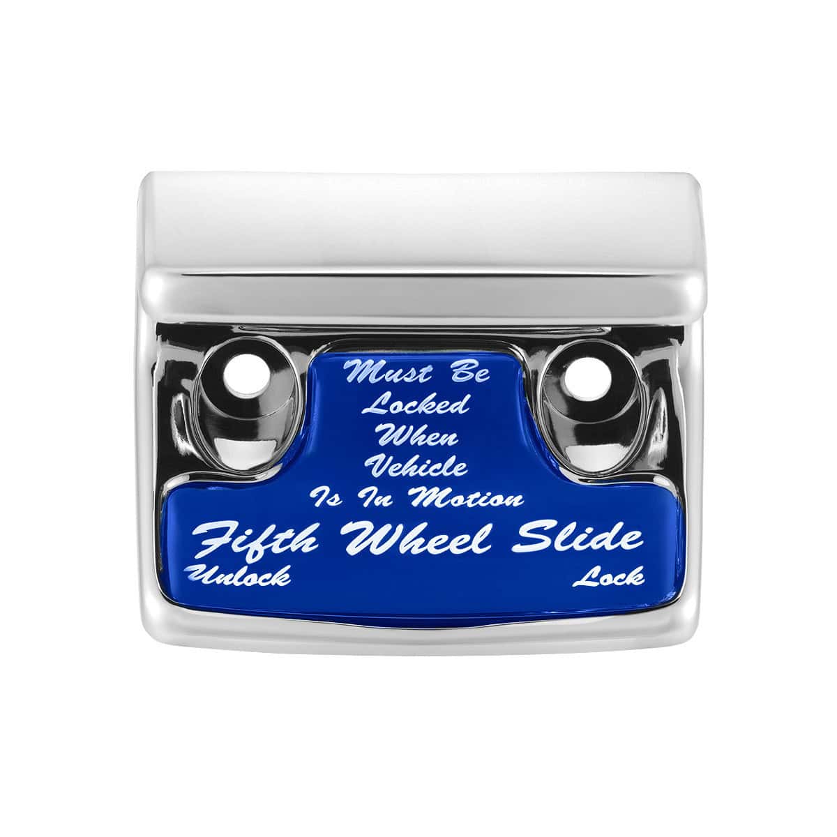 Chrome Plastic Fifth Wheel Switch Guard With Glossy Sticker For 1990-2010 Freightliner Classic