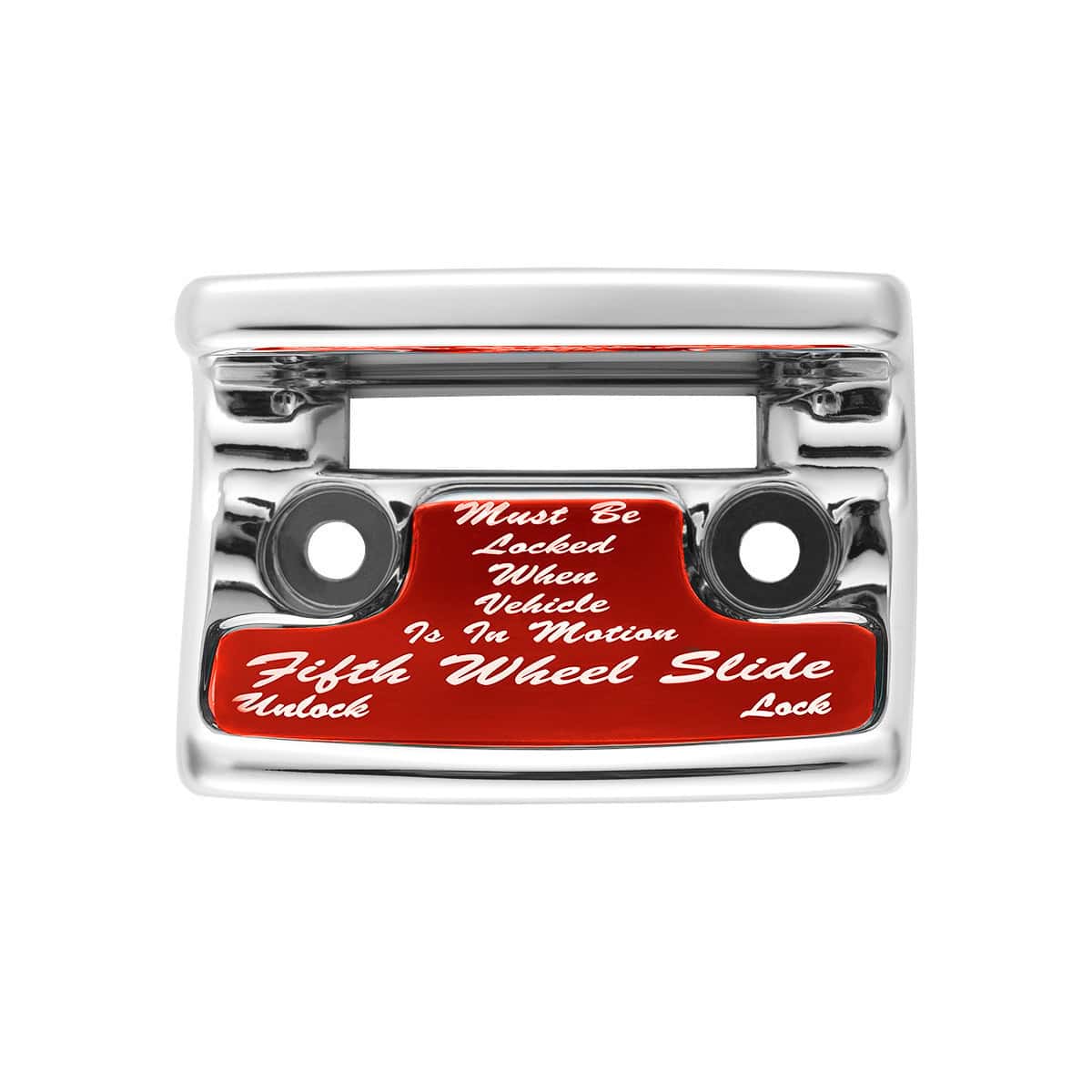 Chrome Plastic Fifth Wheel Switch Guard With Glossy Sticker For 1990-2010 Freightliner Classic 8 Chrome Plastic Fifth Wheel Switch Guard With Glossy Sticker For 1990-2010 Freightliner Classic