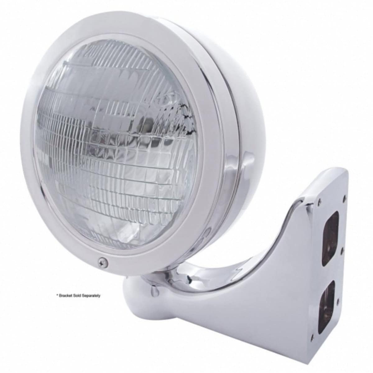 United Pacific Stainless Steel "Bullet" Classic Headlight 6014 Bulb - supplier image 2
