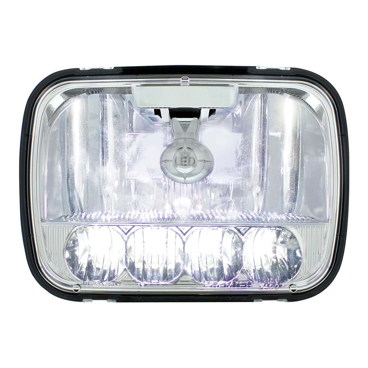 United Pacific ULTRALIT - 5 High Power LED 5" X 7" Crystal Headlight - High & Low Beam