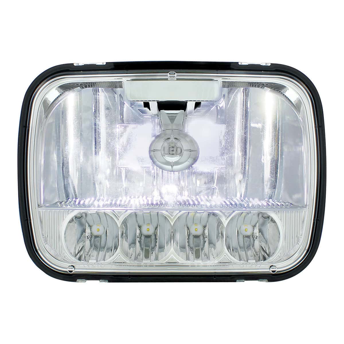 United Pacific ULTRALIT - 5 High Power LED 5" X 7" Crystal Headlight - High & Low Beam - supplier image 2