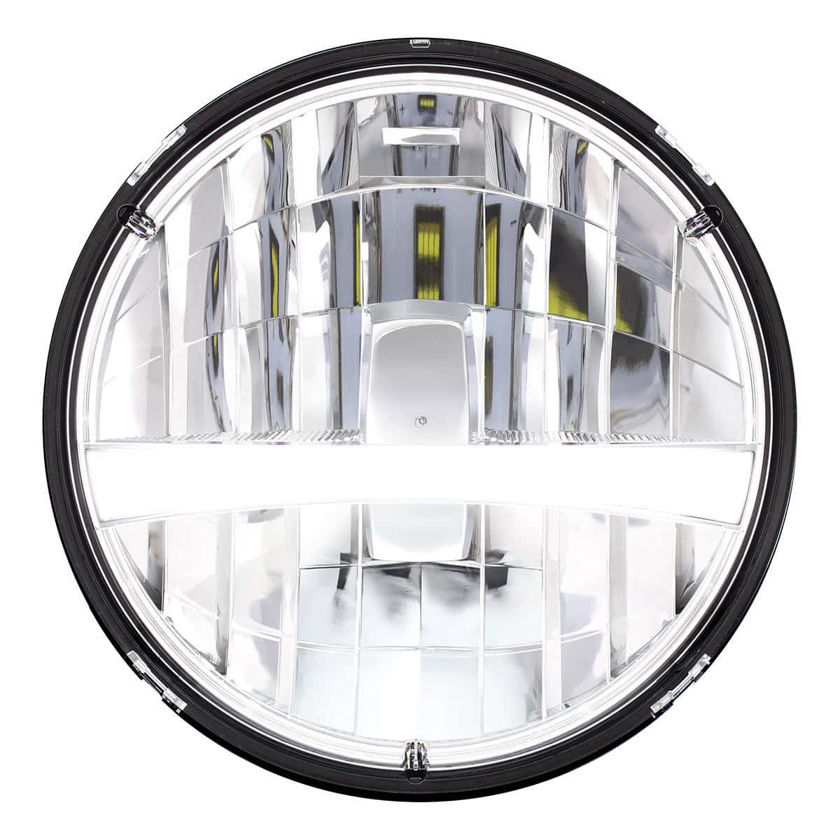 United Pacific ULTRALIT - High Power LED 7" Headlight With White Position Light Bar