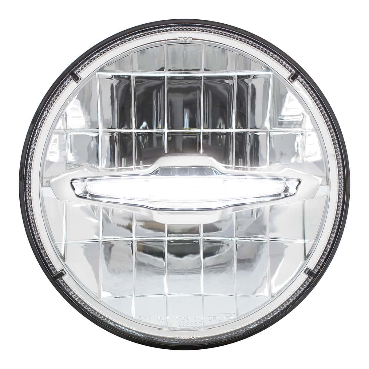 United Pacific ULTRALIT - 3 High Power LED 7" Headlight With 10 White LED Position Light