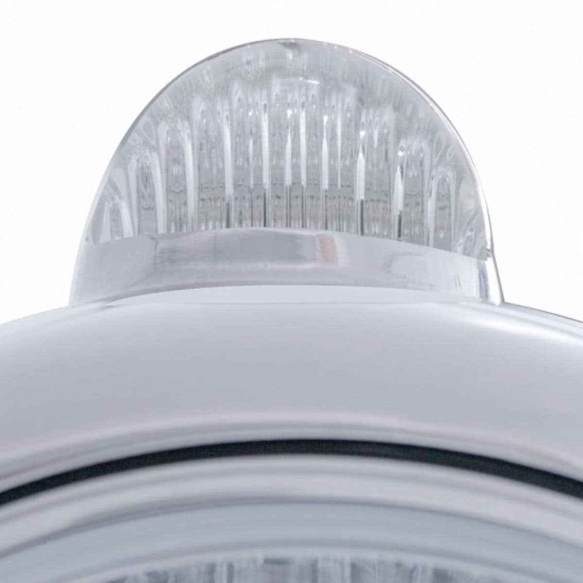 United Pacific Stainless Steel Guide 682-C Style Headlight 6014 & LED Turn Signal - Clear Lens - supplier image 2