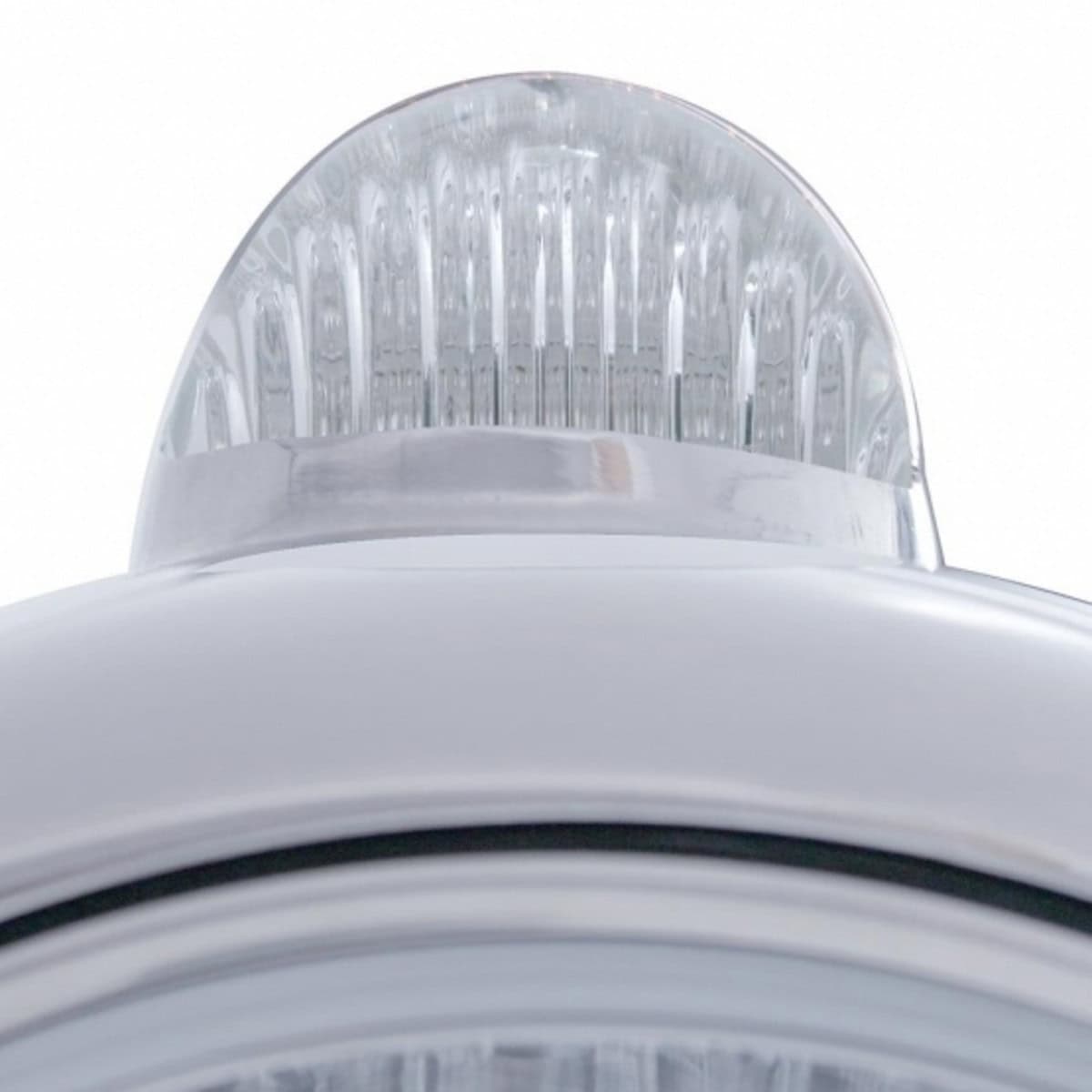 United Pacific Stainless Steel Guide 682-C Style Headlight H6024 & LED Turn Signal - Clear Lens - supplier image 2