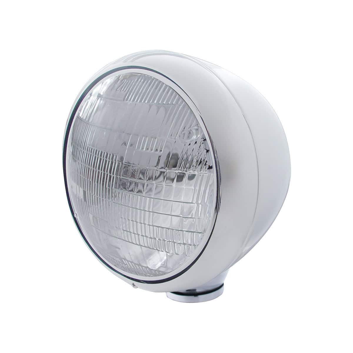 United Pacific Stainless Steel Guide 682-C Style Headlight 6014 Bulb