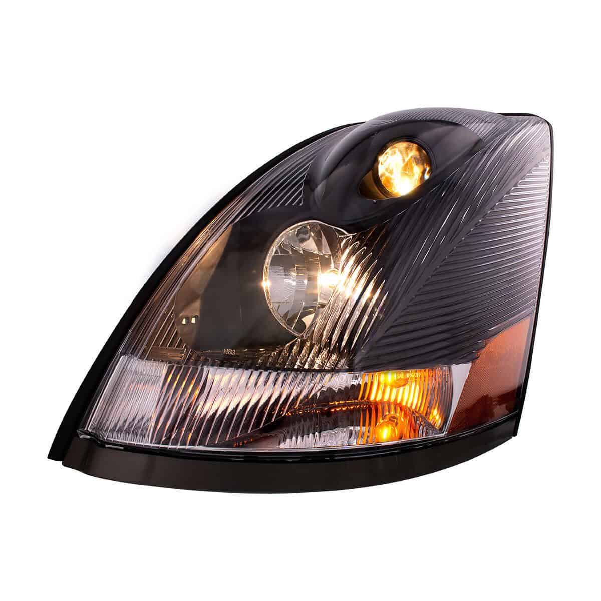 United Pacific 32547 black Driver-side headlight for 2003–2017 Volvo VNL