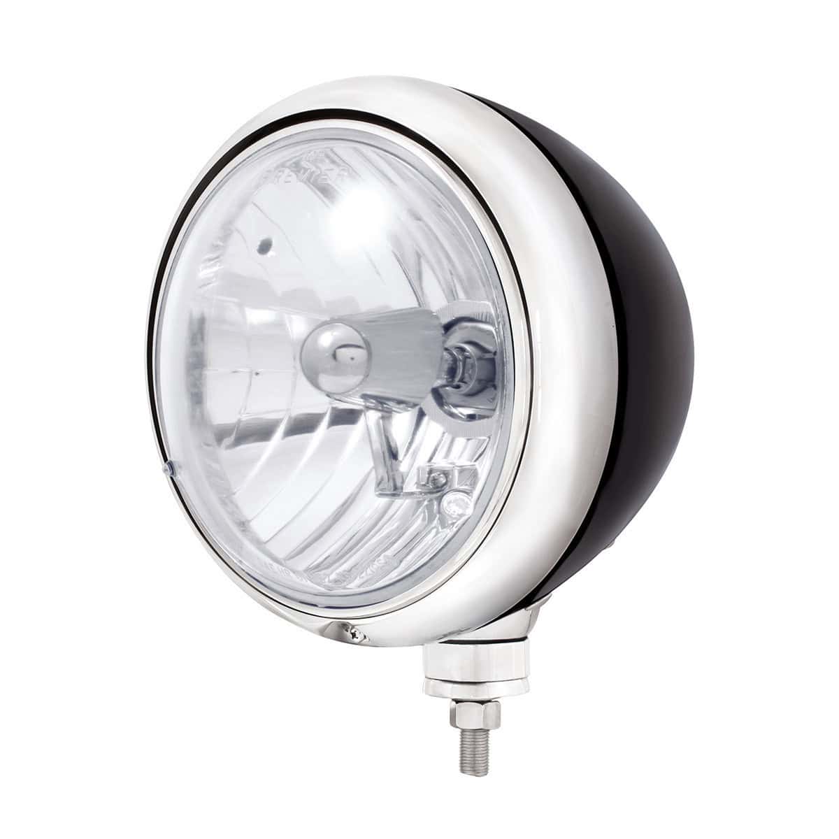 United Pacific Black Guide 682-C Style Headlight Crystal H4 Bulb