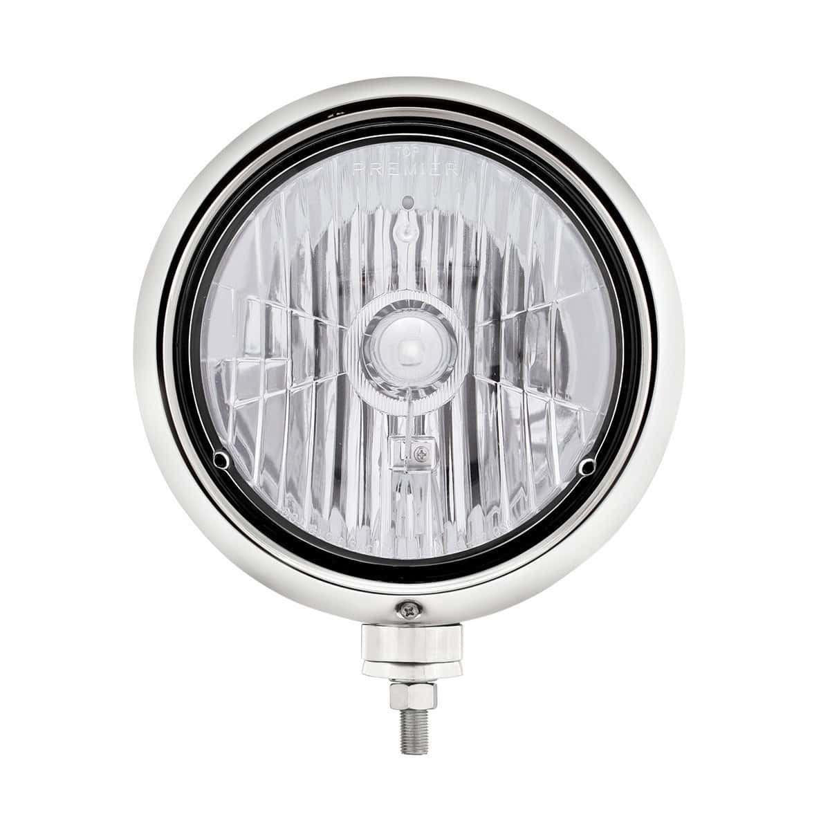 United Pacific Black Guide 682-C Style Headlight Crystal H4 Bulb - supplier image 2