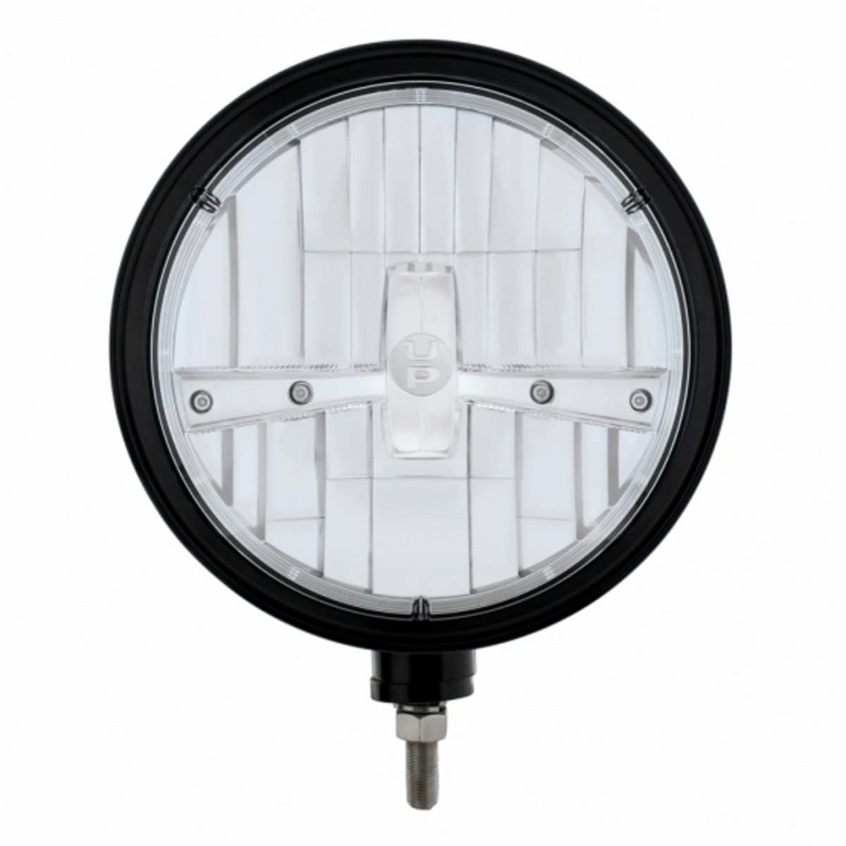 United Pacific Black "Billet" Style Groove Headlight 5 LED Bulb - Chrome - supplier image 2