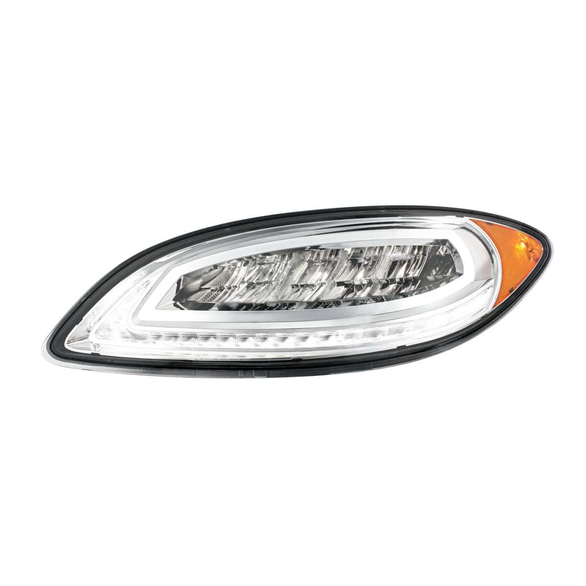 High Power 12 LED Headlight With 23 LED Dual Color Light Bar For 2006-2017 International Prostar