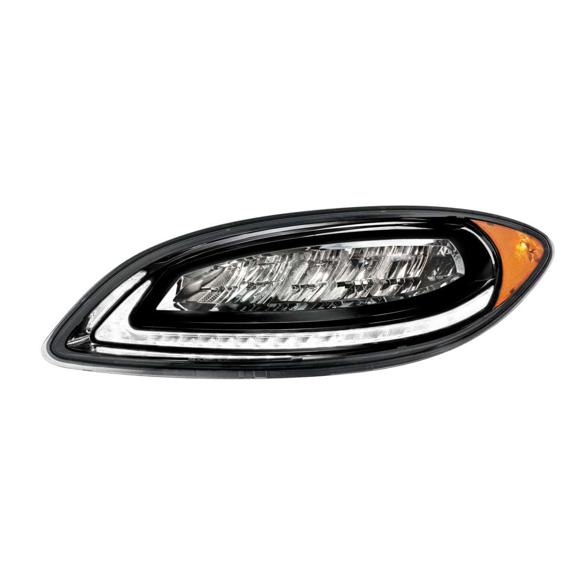 High Power 12 LED Headlight With 23 LED Dual Color Light Bar For 2006-2017 International Prostar
