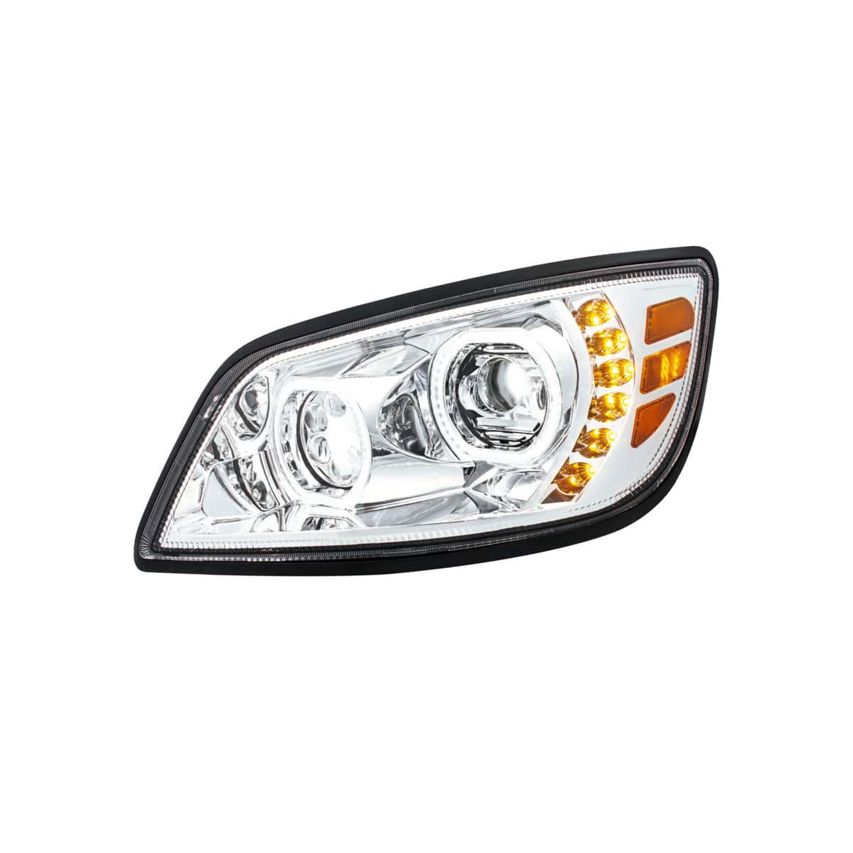 United Pacific High Power 10 LED Chrome Headlight For 2005-2021 Hino 238/258/268/338-Driver