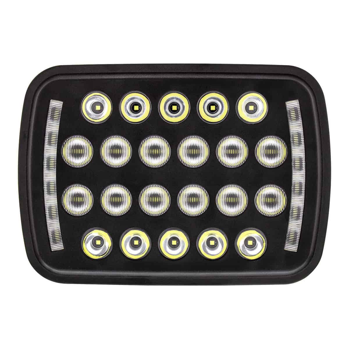 United Pacific ULTRALIT - 22 High Power LED 5" X 7" Headlight With LED Position Light Bars - supplier image 2