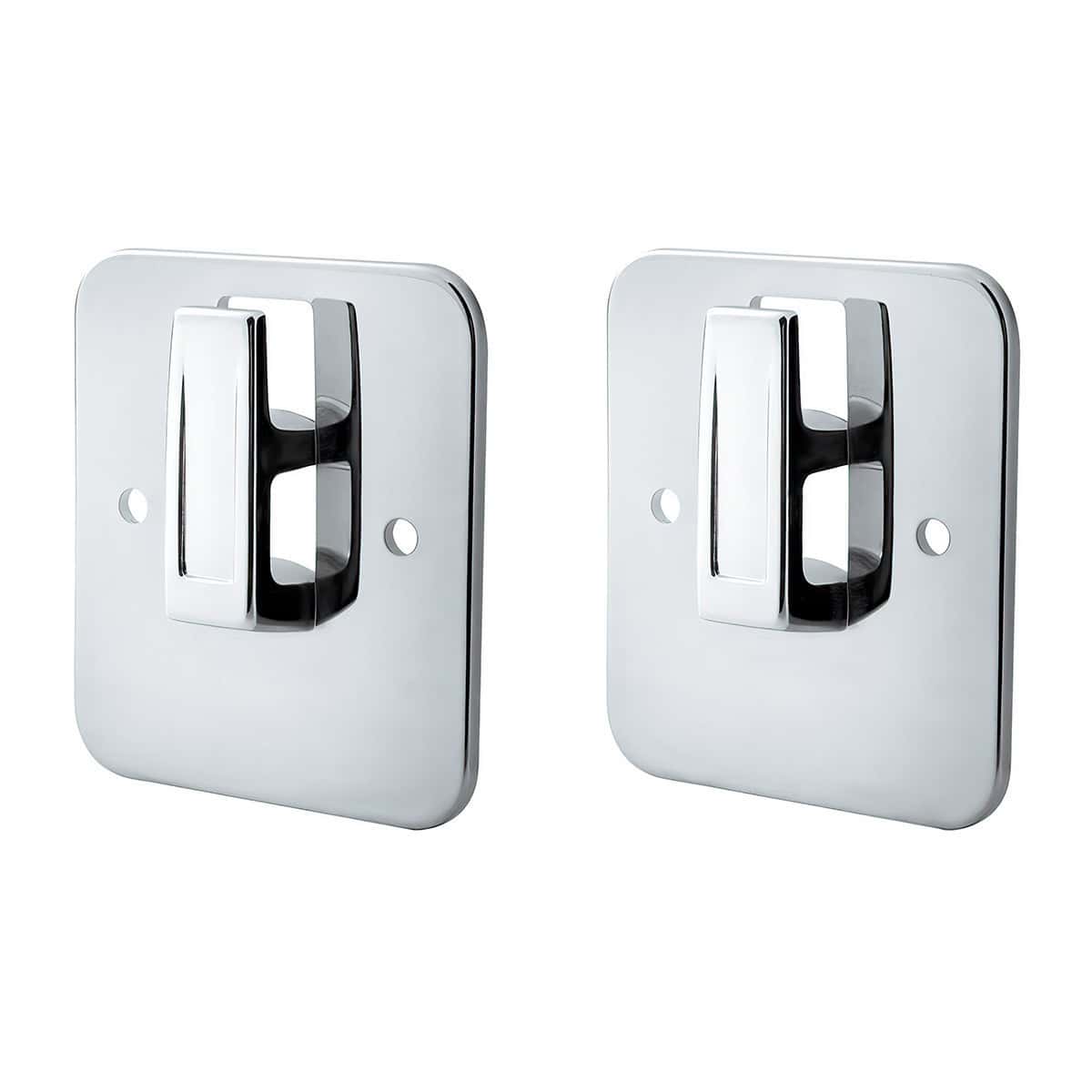 Chrome Plastic Sleeper Cab Coat Hanger Plate For Kenworth T800 (1986-2019) T660 (2008-2016) & T600 (1986-2007) (2-Pack)
