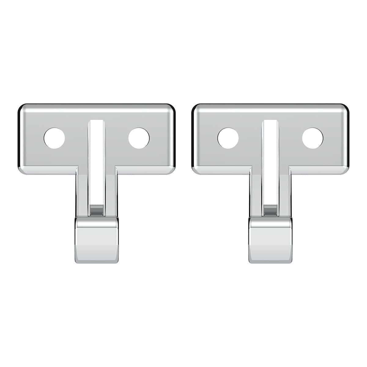 Chrome Plastic Sun Visor Hooks For Kenworth W900 (1990-2005) And T800/T600 (1986-2005) (2-Pack)