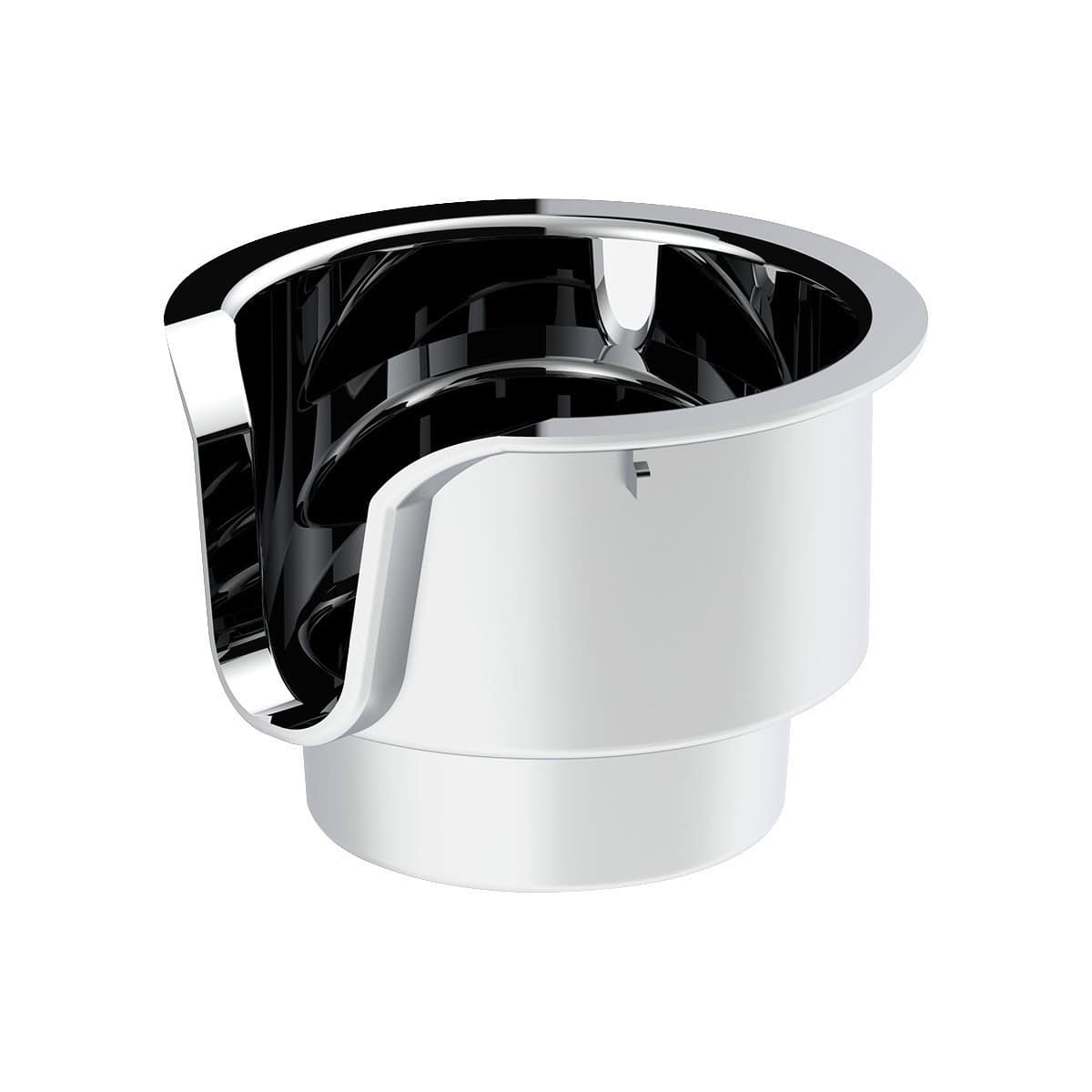 Chrome Cup Holder Insert For Kenworth W900/T800/T600 (2002-2008) & Peterbilt 379/378 (2001-2005)