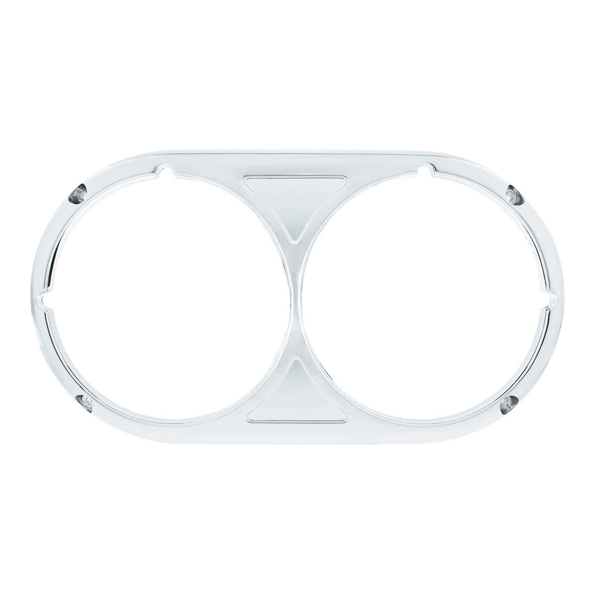 United Pacific 40982 chrome plastic Peterbilt 359 headlight bezel — supplier view 1