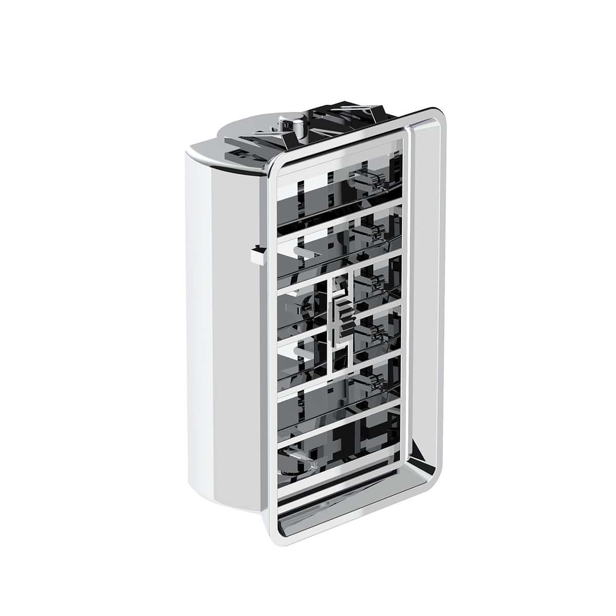 Chrome Plastic A/C Vent With Cross Grids for 1989-2010 Freightliner FLD/Classic - Driver