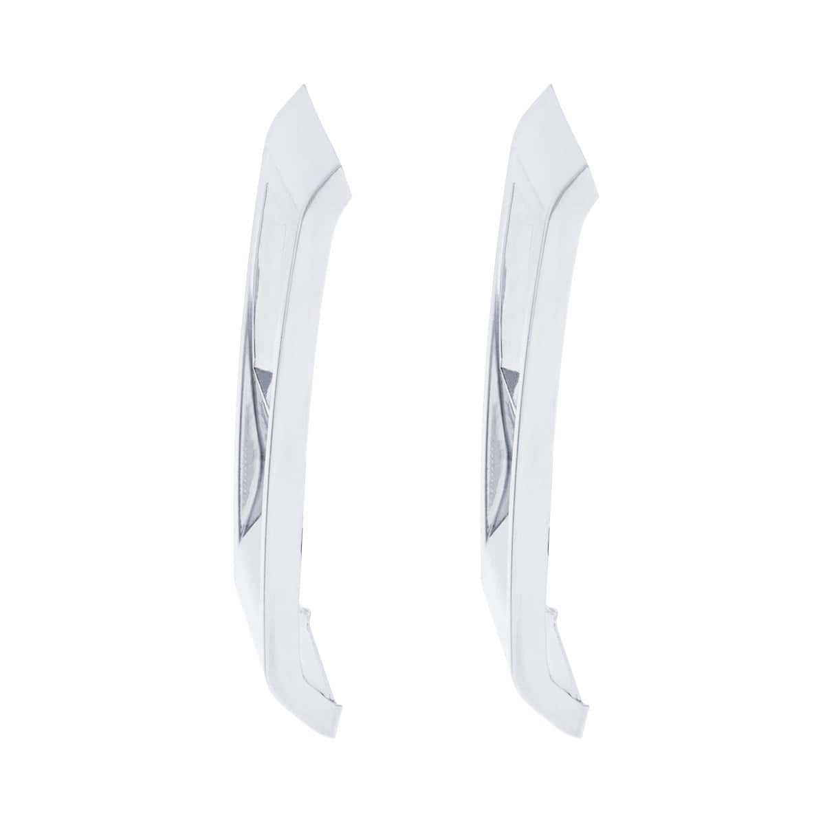 Chrome Plastic Rocker Switch Cover For Peterbilt 579 (Pair) 3 Pair of chrome rocker switch covers, side profiles