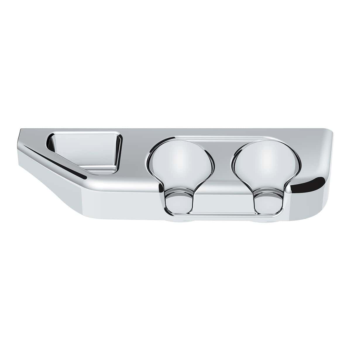 Chrome Center Cup Holder Panel For Freightliner Columbia (2003-2011) & Century/Coronado (2002-2010)