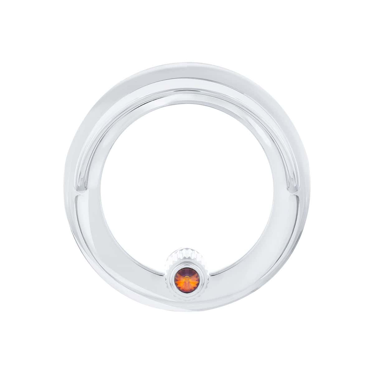 Clock Bezel With Visor & Color Crystal For Freightliner Century/Coronado/Columbia