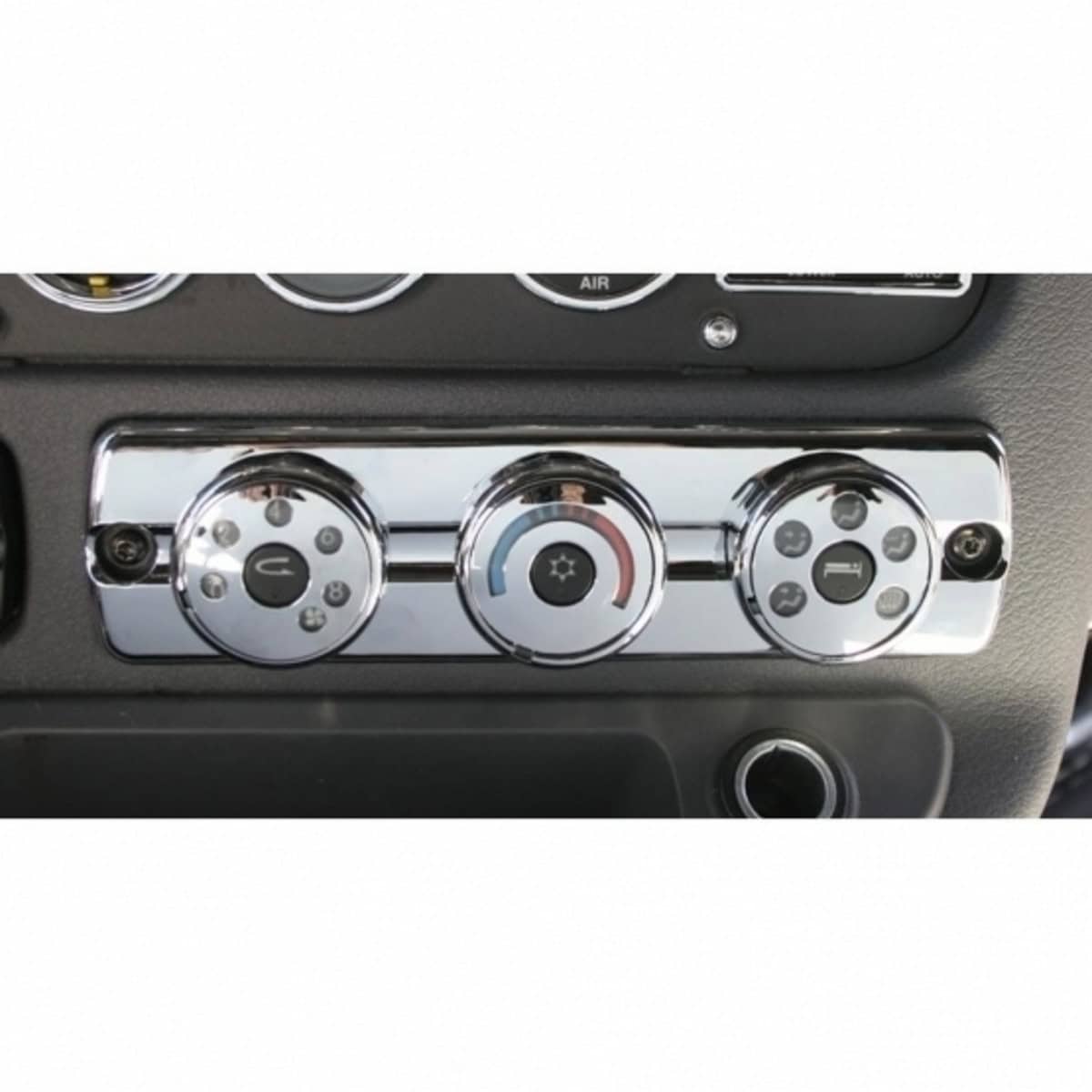 Chrome Plastic A/C Control Cover For 2008-2017 Freightliner Cascadia